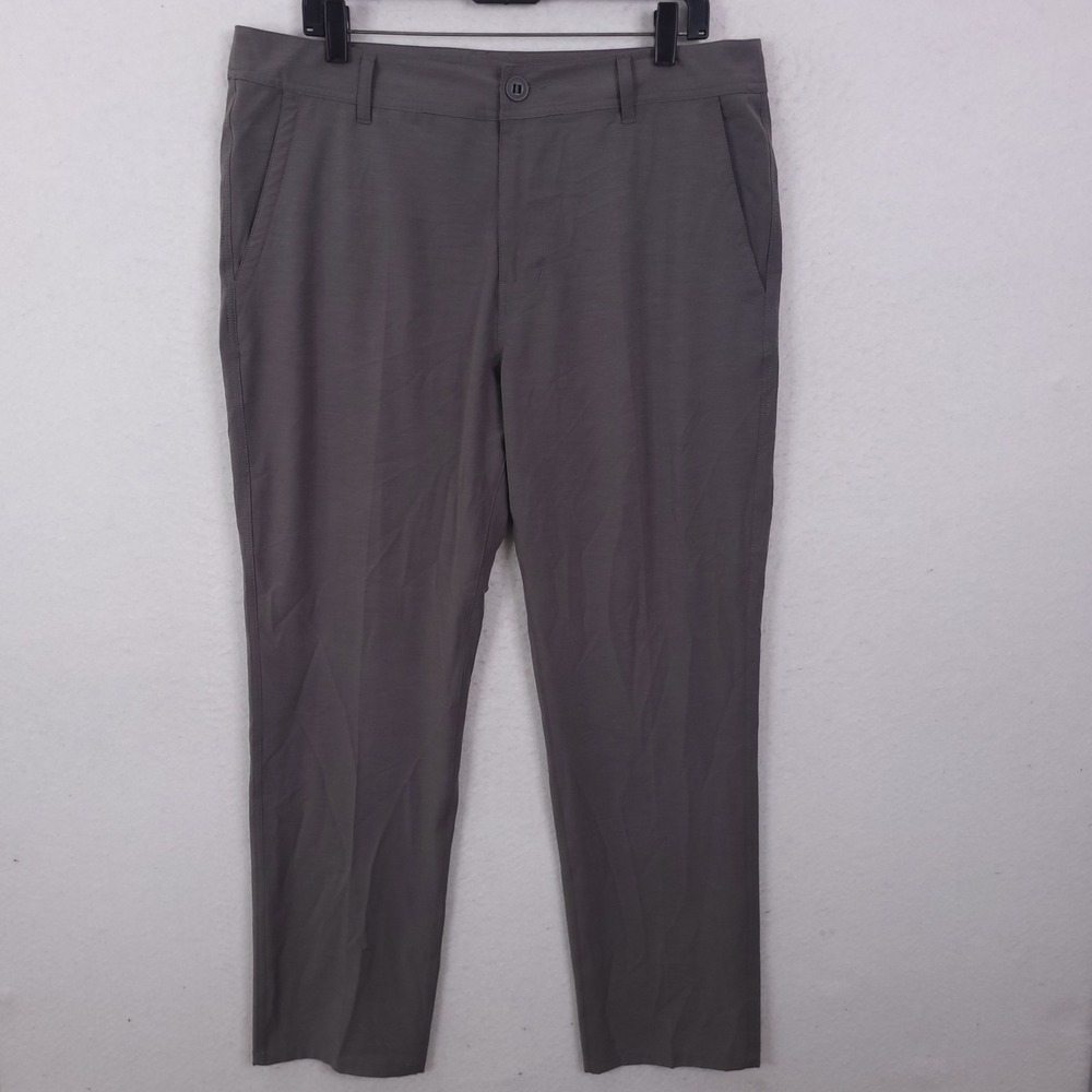 Huk Performance Fishing Pants Mens 36x31 Grey Recycled Stretch Utility Trousers